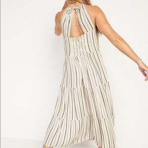 High neck maxi dress